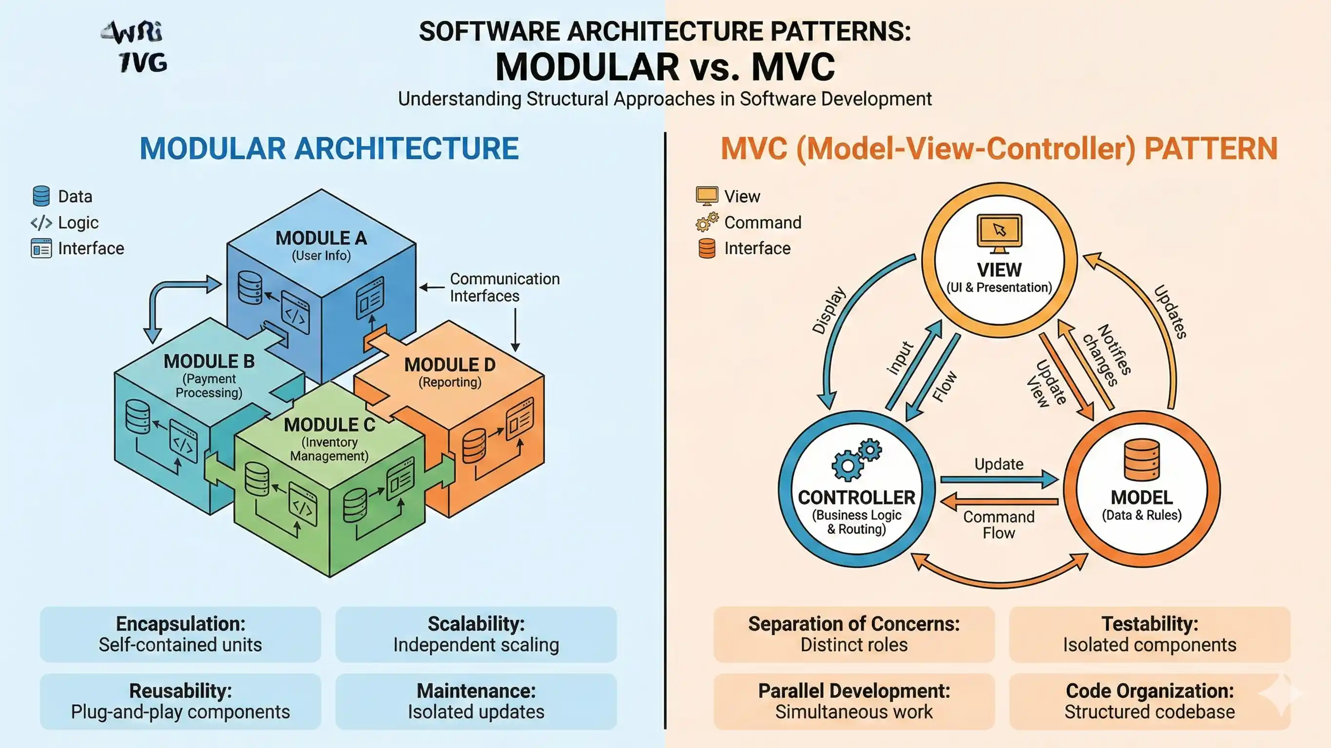 Moduler VS MVC Pattern